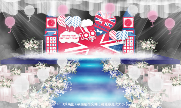 英式風格生日宴