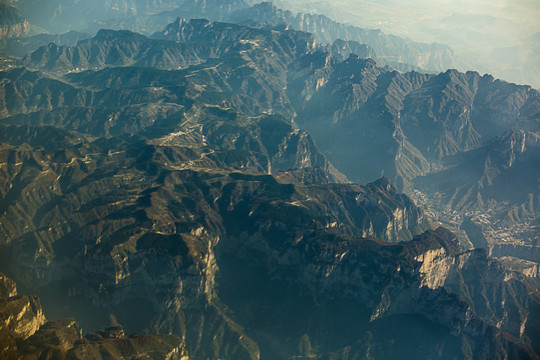 航拍太行山