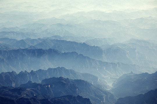 航拍太行山