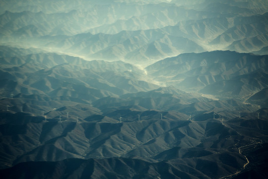 航拍太行山