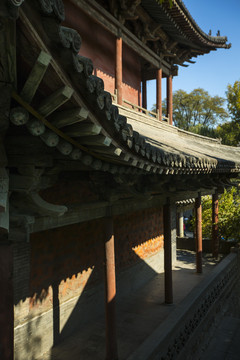 山西太原晋祠古建筑