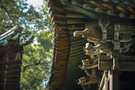 山西太原晋祠古建筑