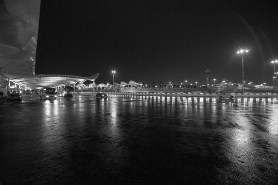 白云机场夜景