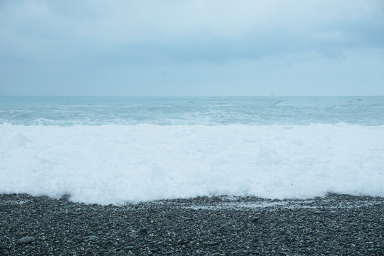 七星潭海浪