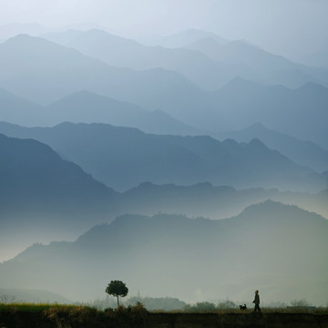 无框风景画