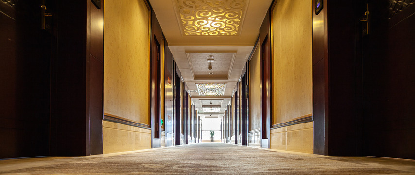星级酒店客房走廊