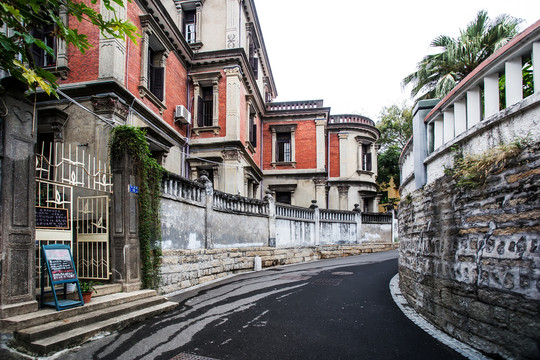 鼓浪屿老建筑街道