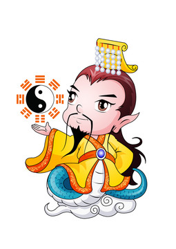 伏羲氏卡通設(shè)計
