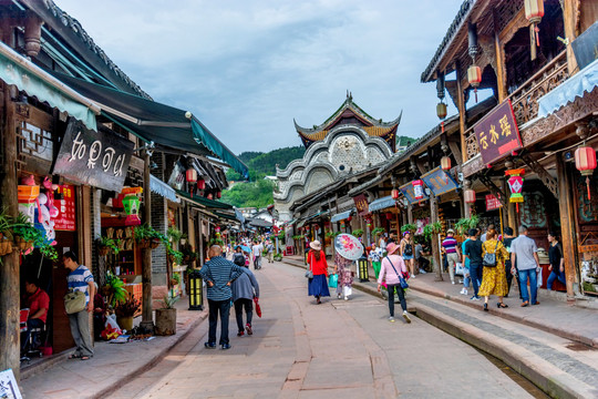 洛帶古鎮建筑街景