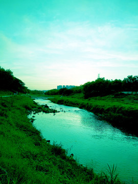 龙岗龙溪河风景
