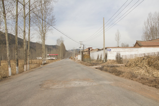 冬季北方农村