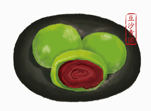 豆沙青團(tuán)