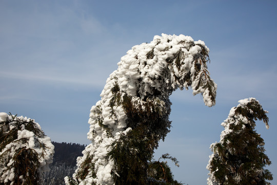 衡山雪景