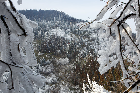 衡山雪景