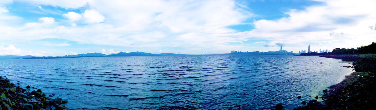 深圳湾海边全景