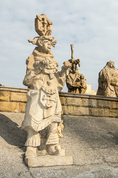蒙古侍卫雕塑