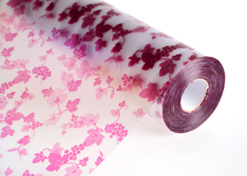 紫色花纹玻璃贴膜材料