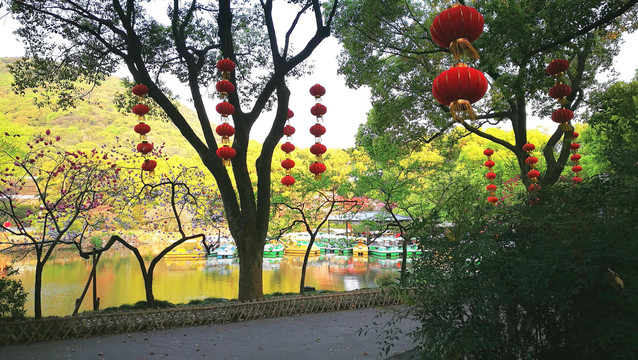 无锡惠山公园春景