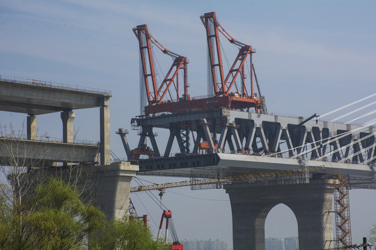 长江大桥合拢