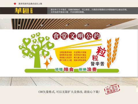 食堂文化展板