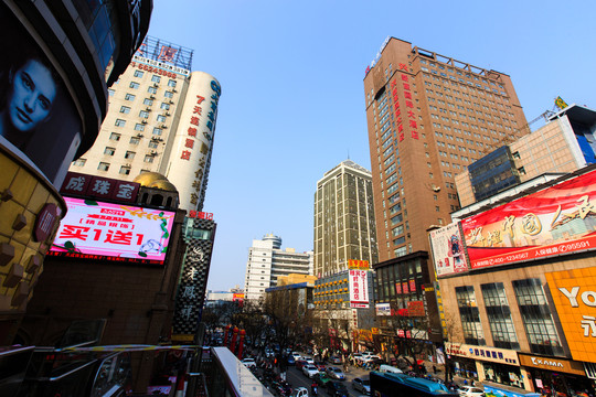 河南郑州城市街景