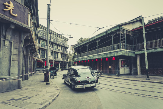 老上海建筑街道