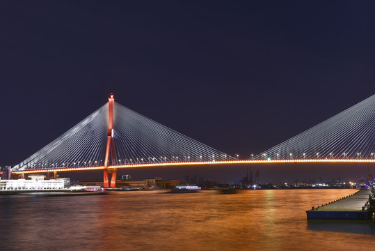 上海杨浦大桥夜景