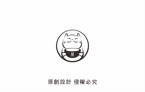 卡通猫LOGO