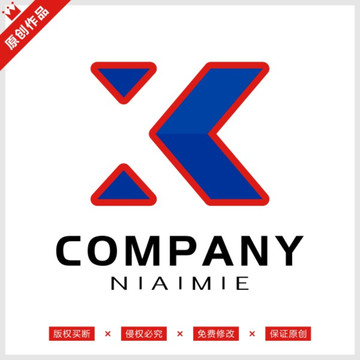 字母XK标志LOGO