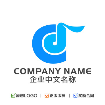 字母CD乐器LOGO