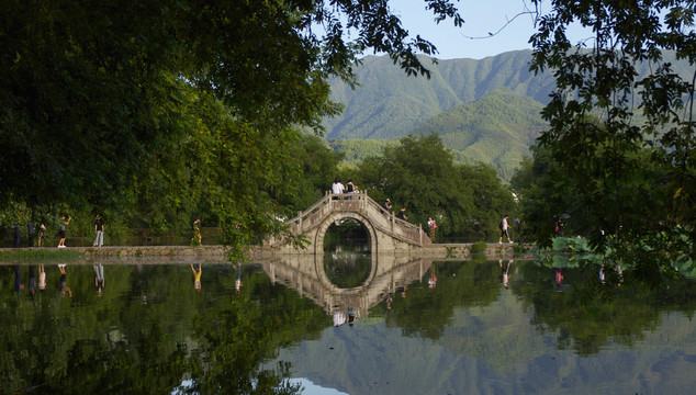 宏村南湖拱桥