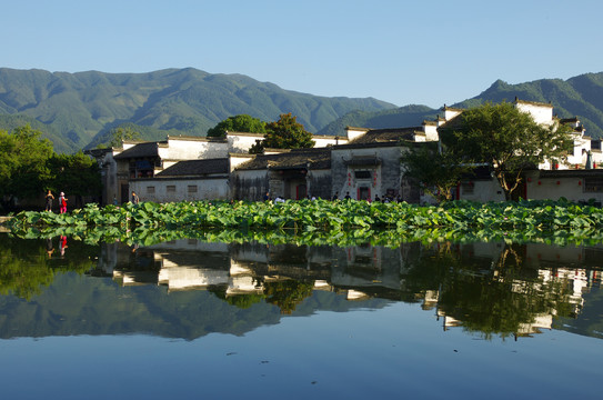 水墨宏村水天一色