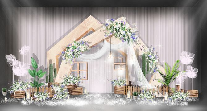 婚禮合影區(qū)