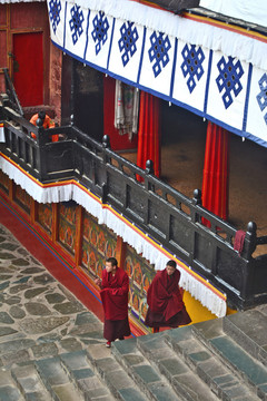 扎什伦布寺的僧侣