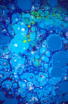 细胞流体抽象画