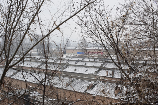 民居雪景