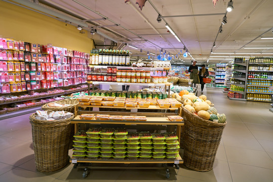 Migros超市销售水果的区域