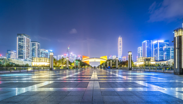 深圳市民广场夜景