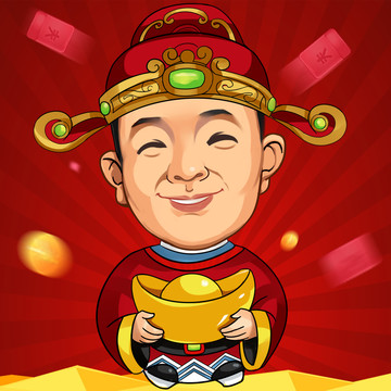 財神喜慶發(fā)財PSD