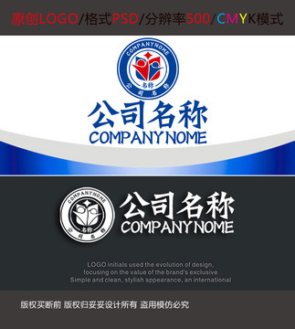 学校教育机构校徽logo设计