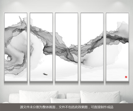 抽象山水水墨畫(huà)