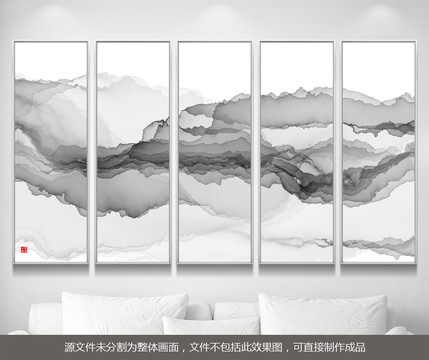 意境水墨山水裝飾畫(huà)