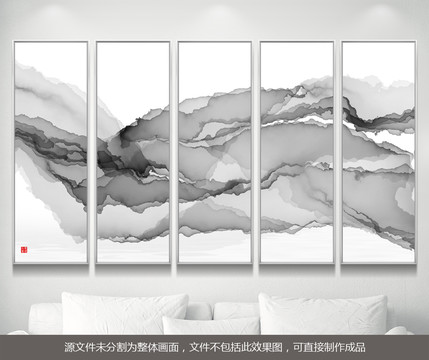 意境水墨山水裝飾畫(huà)