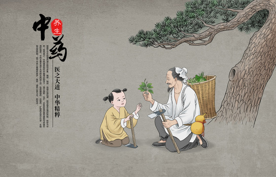 古代采藥人