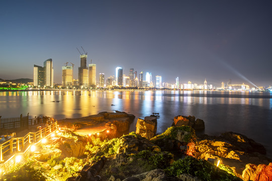 青岛浮山湾夜景