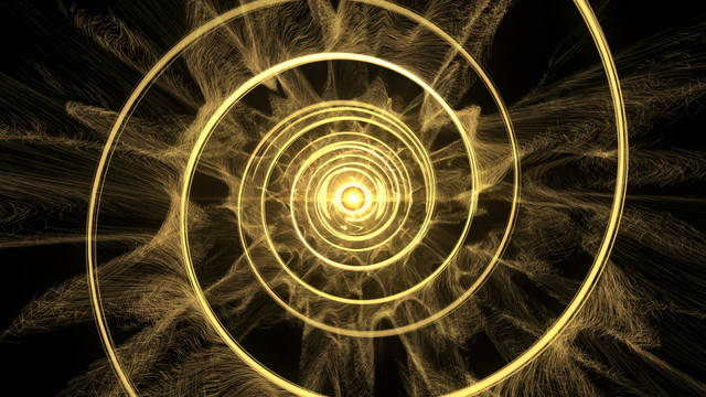 光粒子线条隧道循环
