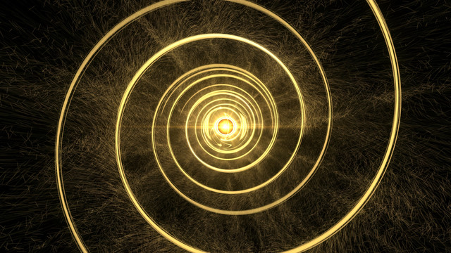 光粒子线条隧道循环