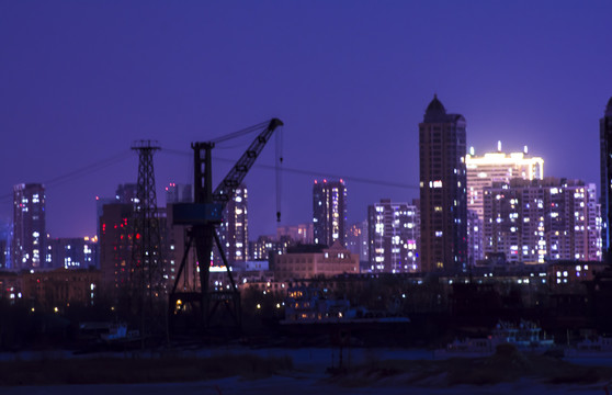 现代都市夜景