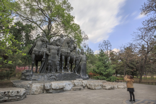 晋祠景区春色满园