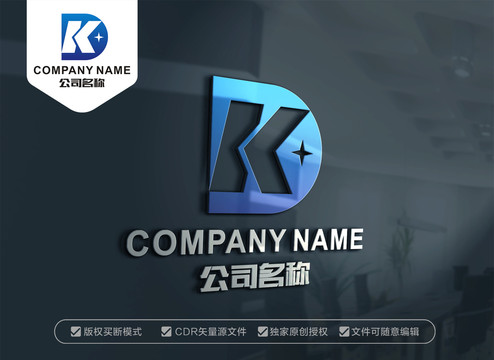 字母DK標(biāo)志字母KD標(biāo)志